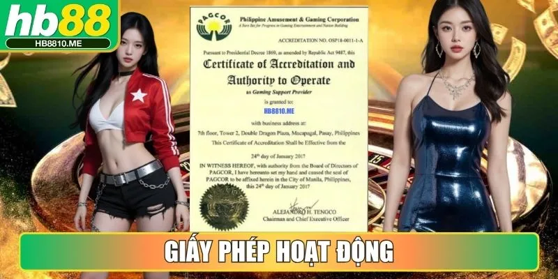 Giấy phép hoạt động